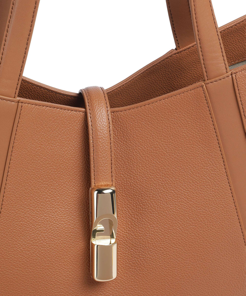 Furla Goccia L Tote Bag - Brandy