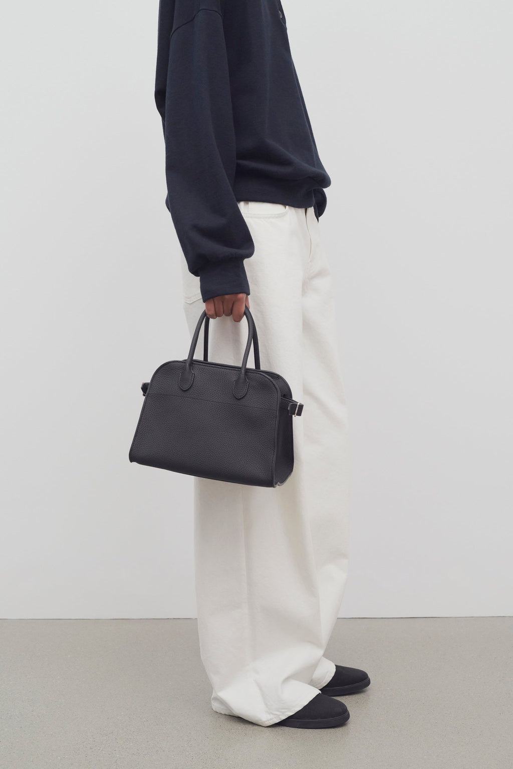 The Row Soft Margaux 10 Bag - Black