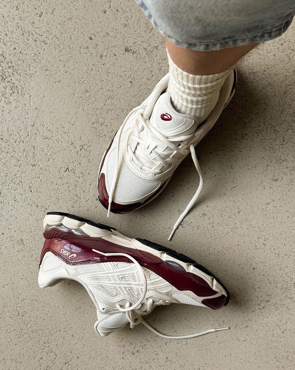 ASICS Gel-NYC - Cream / Antique Red