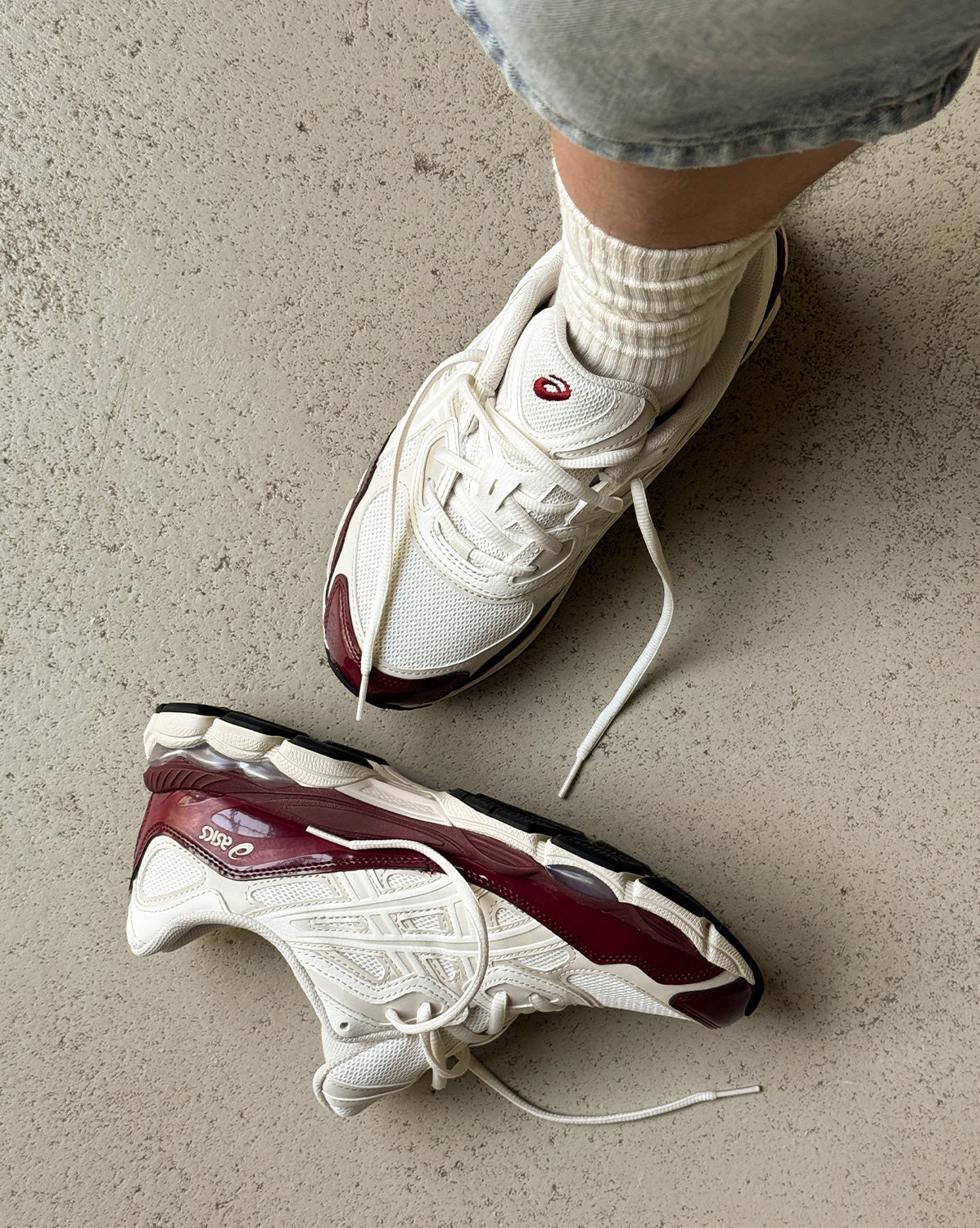 ASICS Gel-NYC - Cream / Antique Red