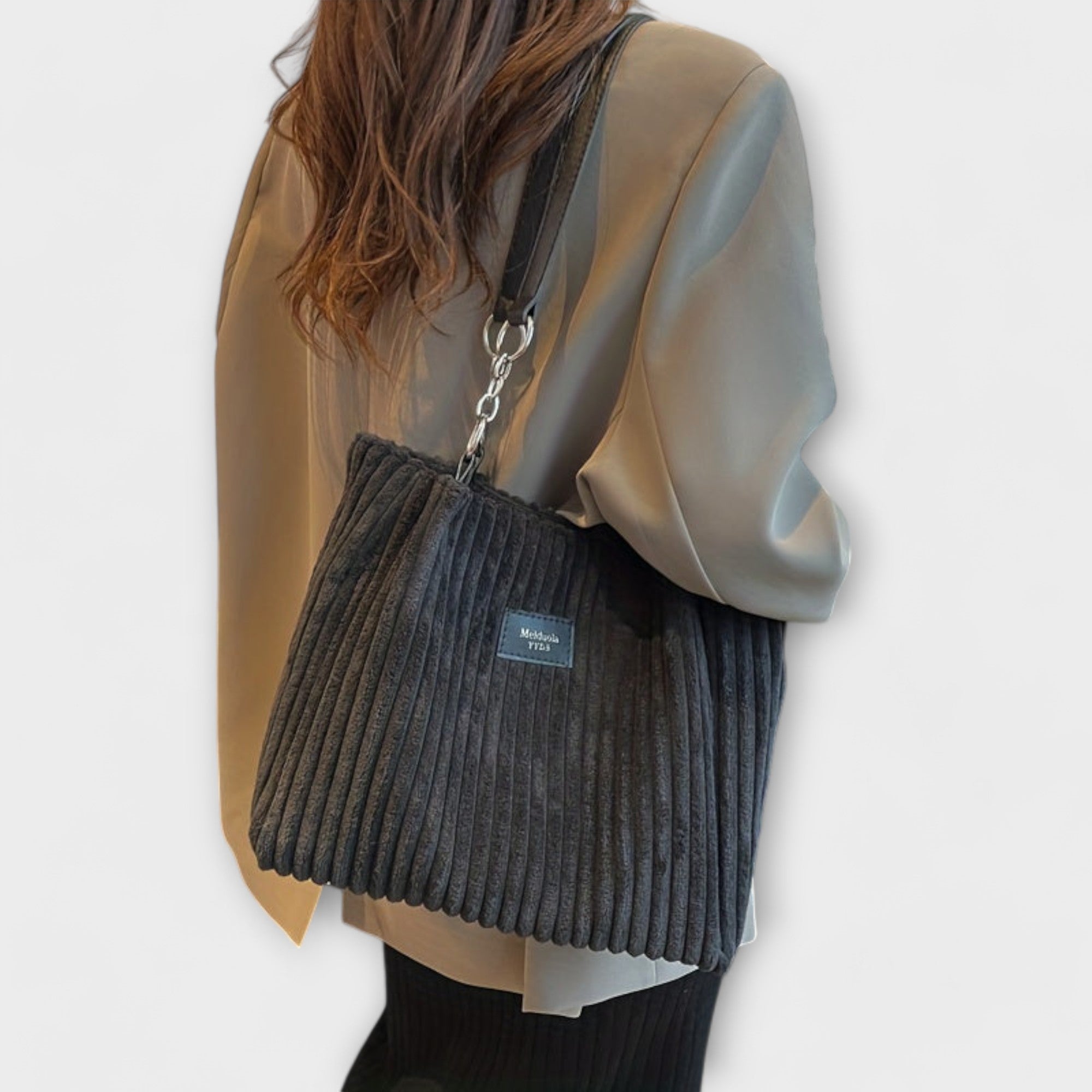 Xella - Sac bandoulière en velours côtelé doux