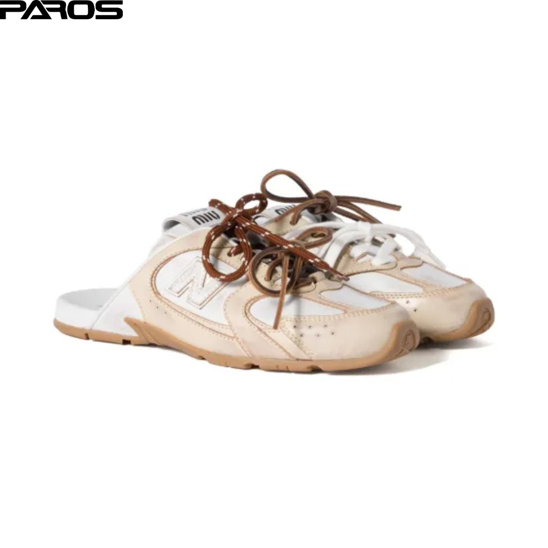 Miu Miu x New Balance 530 Mules - Cream / Beige