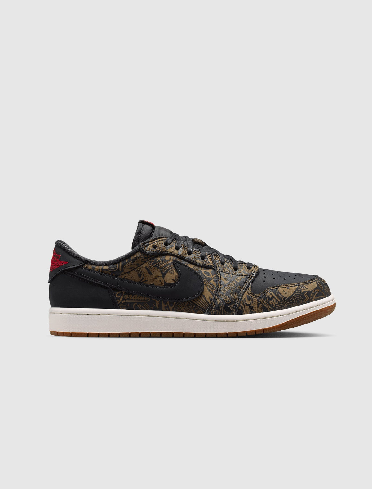 Air Jordan 1 Retro Low OG - Black / University Red Laser