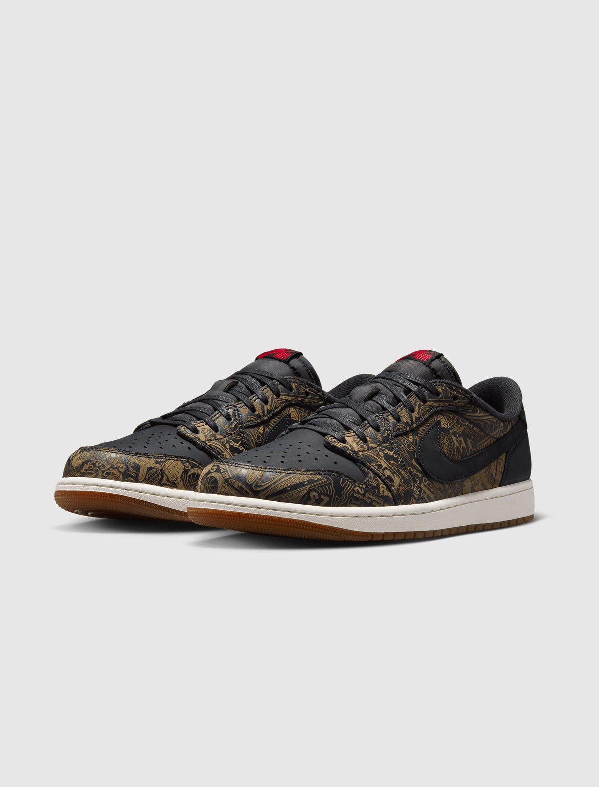 Air Jordan 1 Retro Low OG - Black / University Red Laser