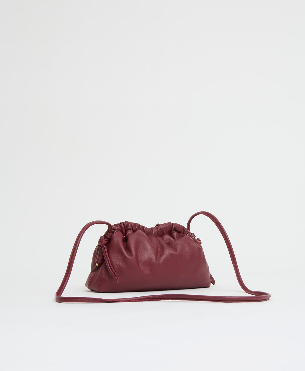 Mansur Gavriel Mini Cloud Clutch - Claret