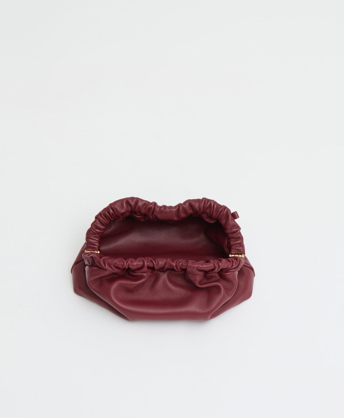 Mansur Gavriel Mini Cloud Clutch - Claret