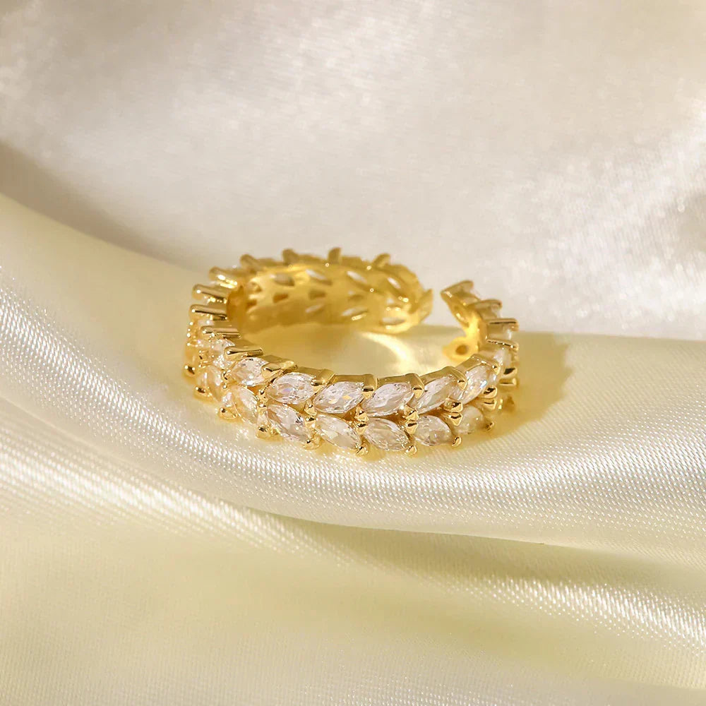 Bague Clarisse motif en or à diamants pour femme