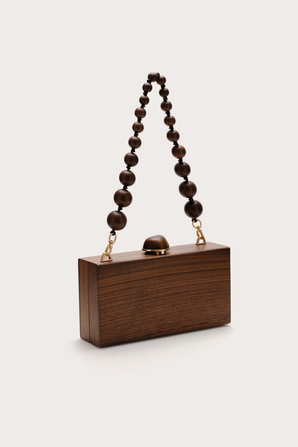 Cult Gaia The Backgammon Clutch - Walnut
