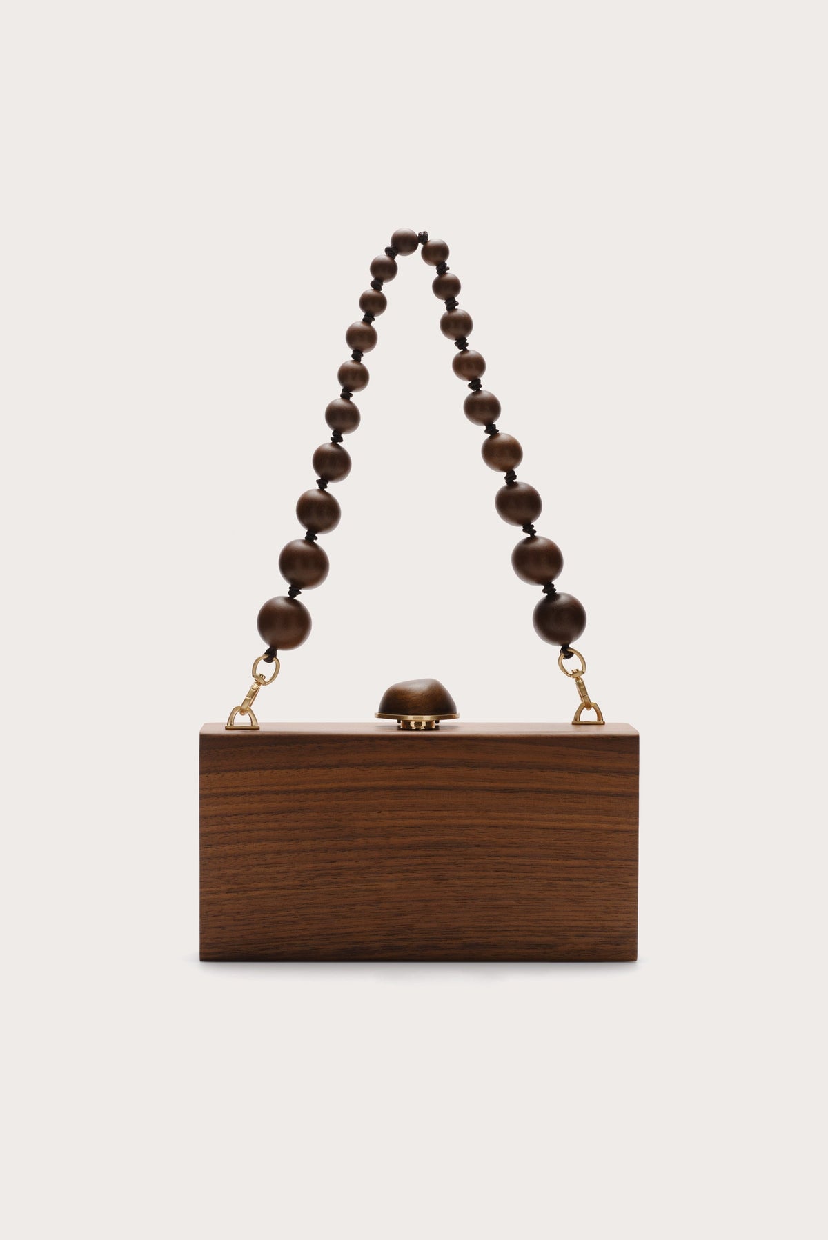 Cult Gaia The Backgammon Clutch - Walnut