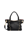 Hammitt Daniel Medium - Black / Brushed Gold Red Zip