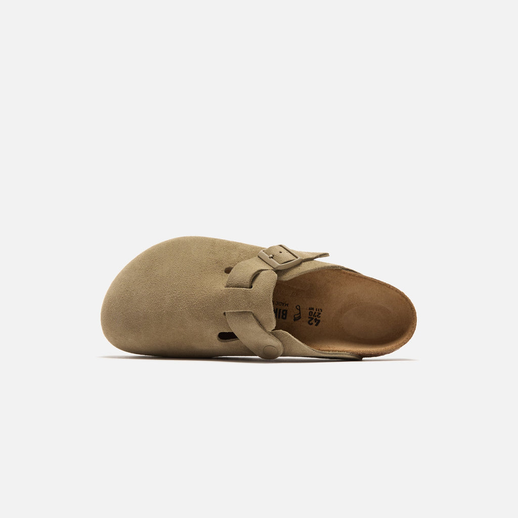 Birkenstock Boston Suede Leather - Faded Khaki