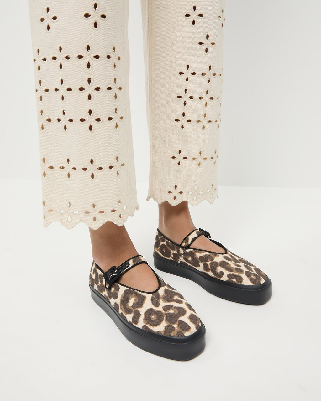 Loeffler Randall Cooper Mary Jane Sneaker - Leopard