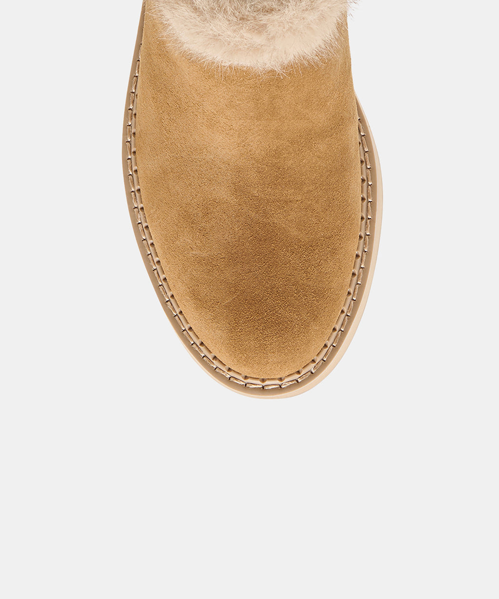 Dolce Vita Anders H2O Booties - Light Brown Suede