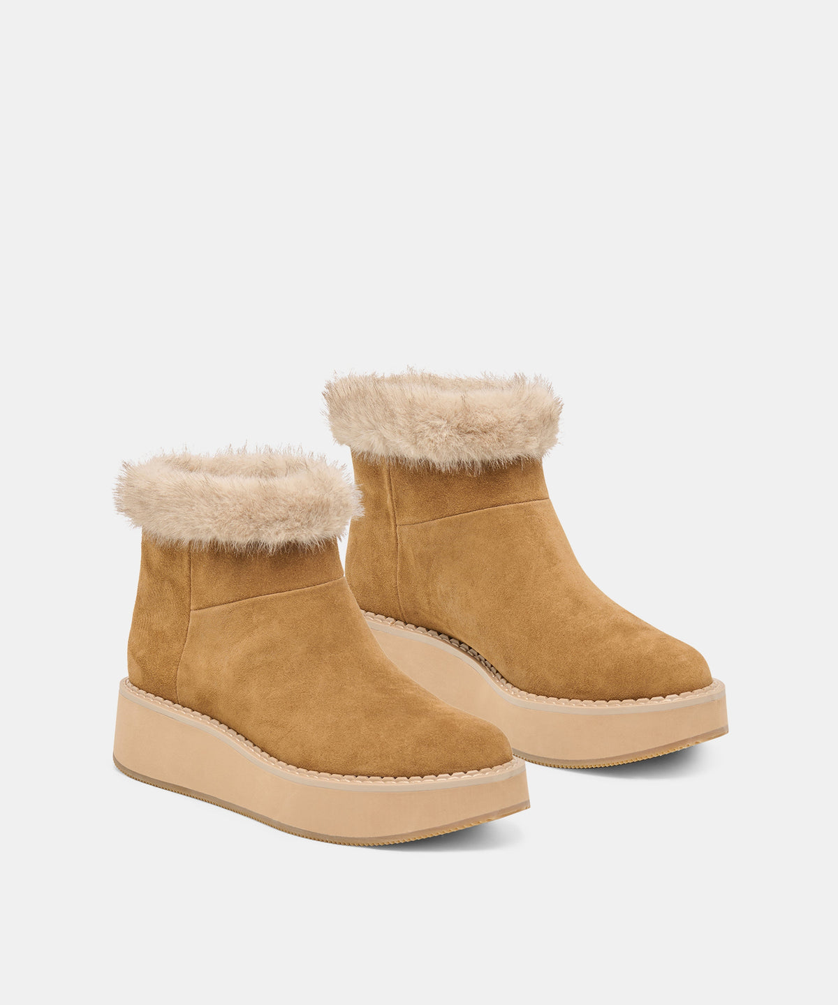 Dolce Vita Anders H2O Booties - Light Brown Suede