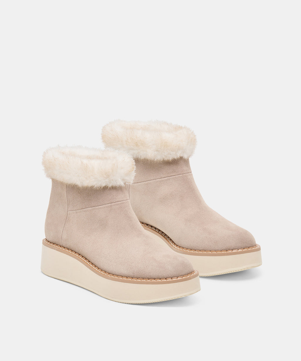 Dolce Vita Anders H2O Booties - Taupe Suede