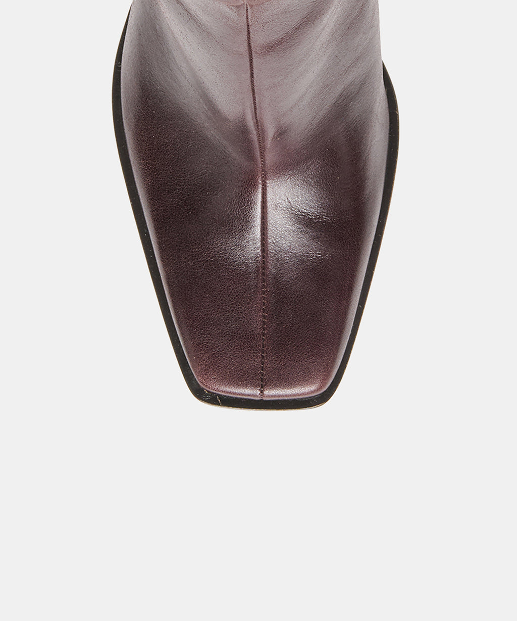 Dolce Vita Kimi Booties - Blackberry Leather