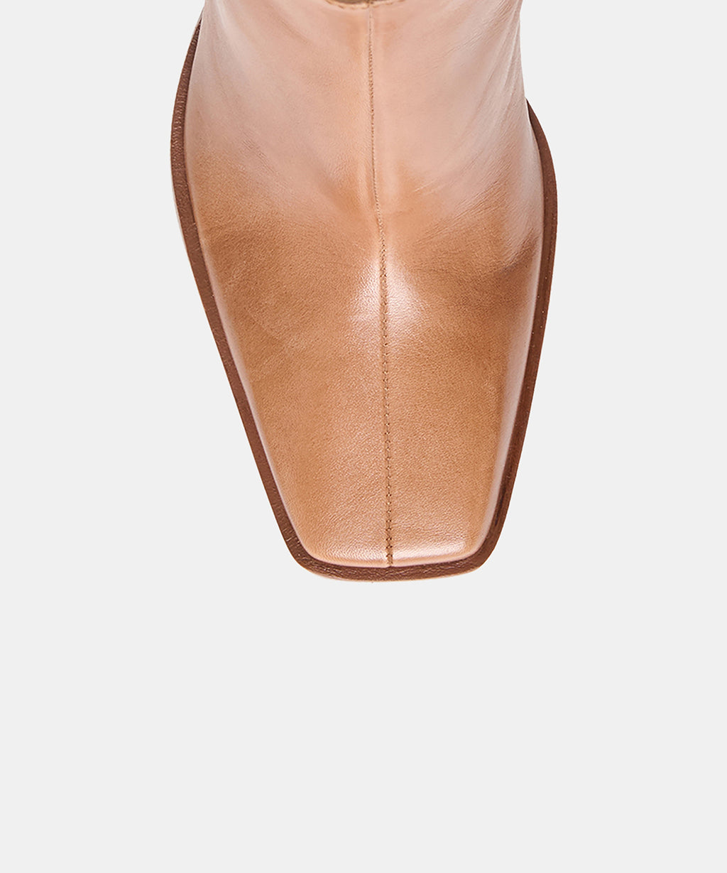 Dolce Vita Kimi Booties - Tan Leather