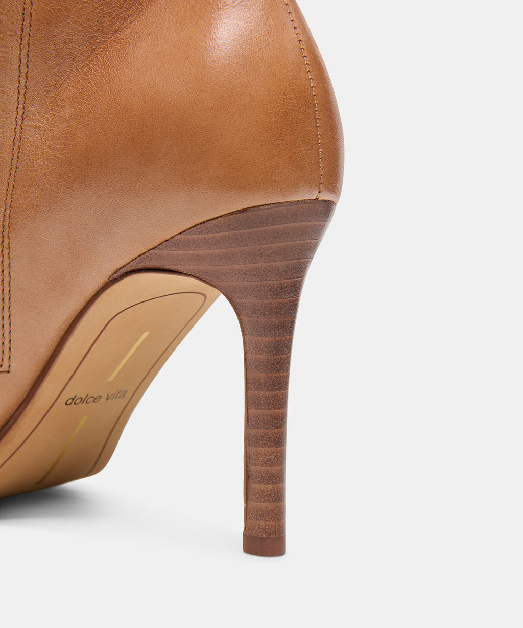 Dolce Vita Kimi Booties - Tan Leather