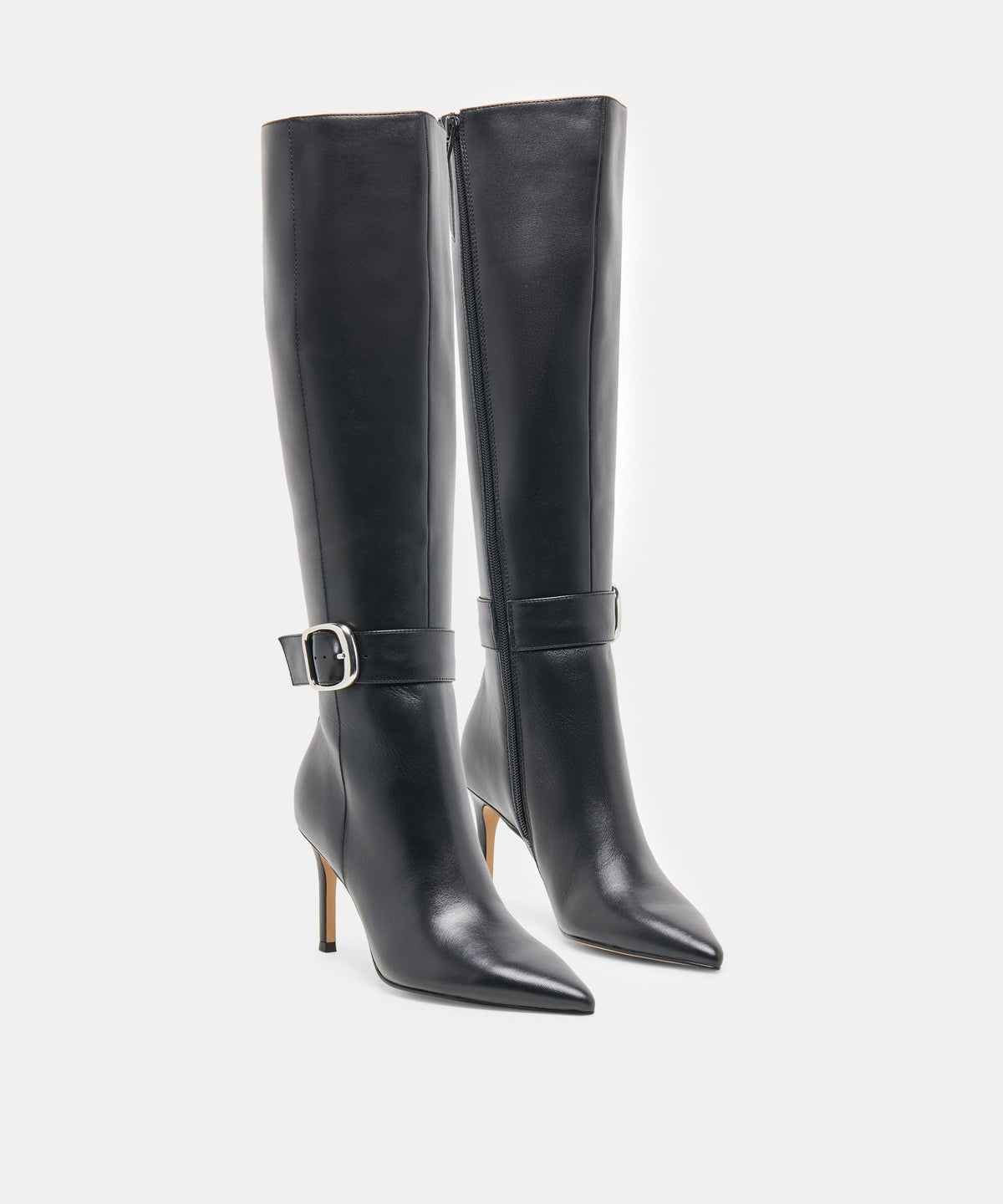 Dolce Vita Kinzy Narrow Calf Boots - Black Leather