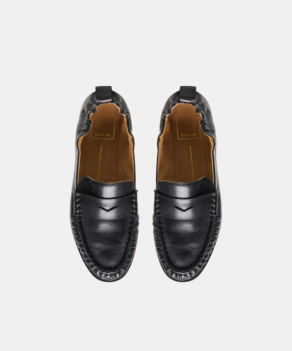 Dolce Vita Ramzie Loafers - Black Leather