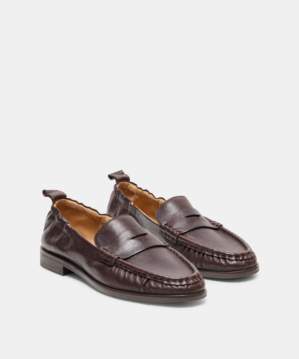 Dolce Vita Ramzie Loafers - Chocolate Leather