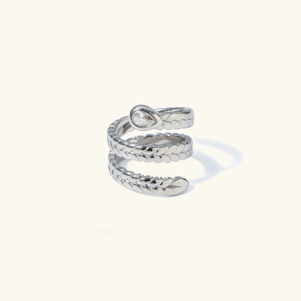Bague serpent Davina en or 18 carats pour femme