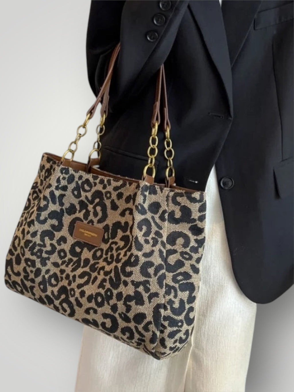 Leonara | Sac fourre-tout imprimé léopard