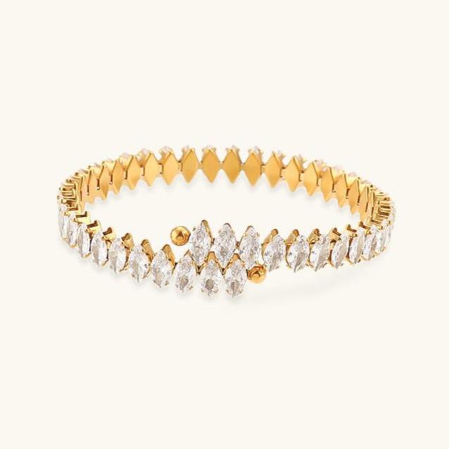 Bracelet Eugenia en or 18 carats à diamants pour femme