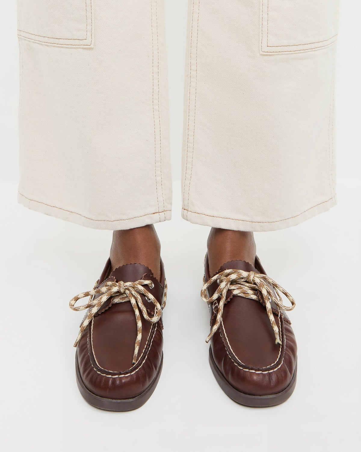 Loeffler Randall Franco Boat Shoe - Espresso / Butter
