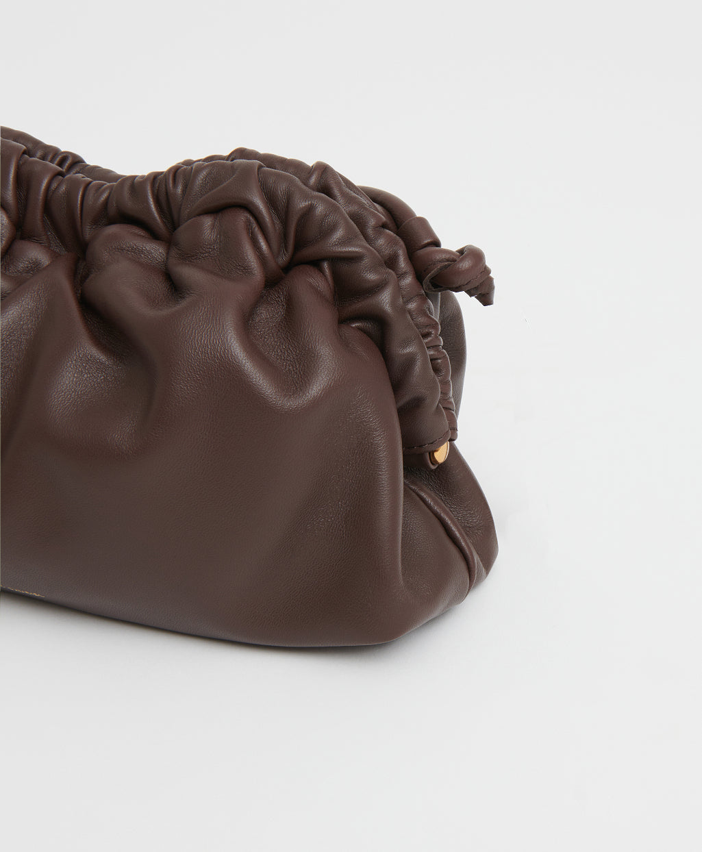 Mansur Gavriel Mini Cloud Clutch - Chocolate