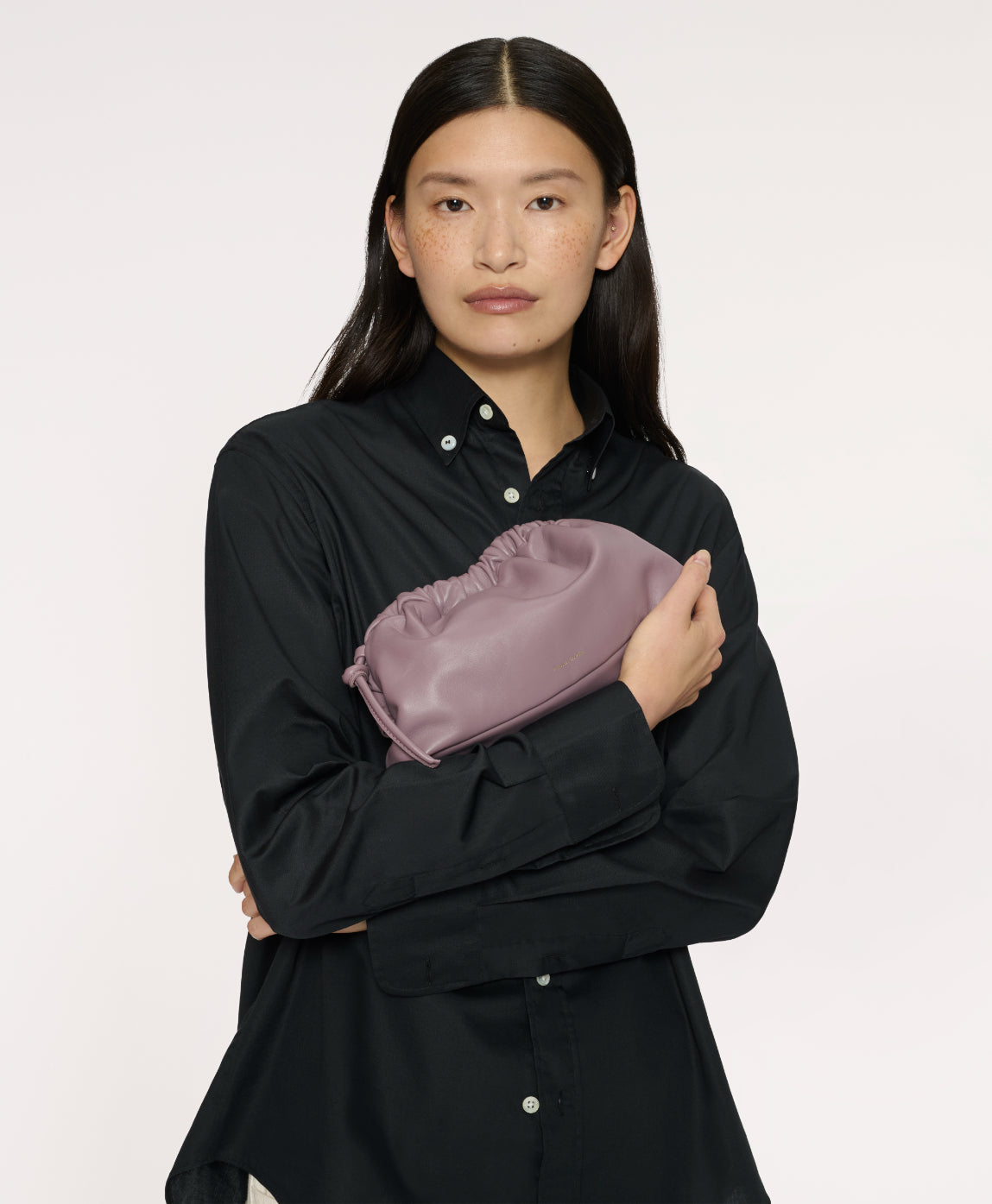 Mansur Gavriel Mini Cloud Clutch - Chocolate