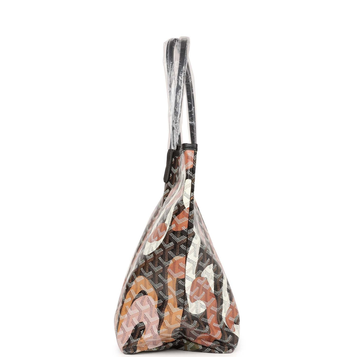 Goyard Saint Louis Lettres Camouflage PM Tote - Black / Pink