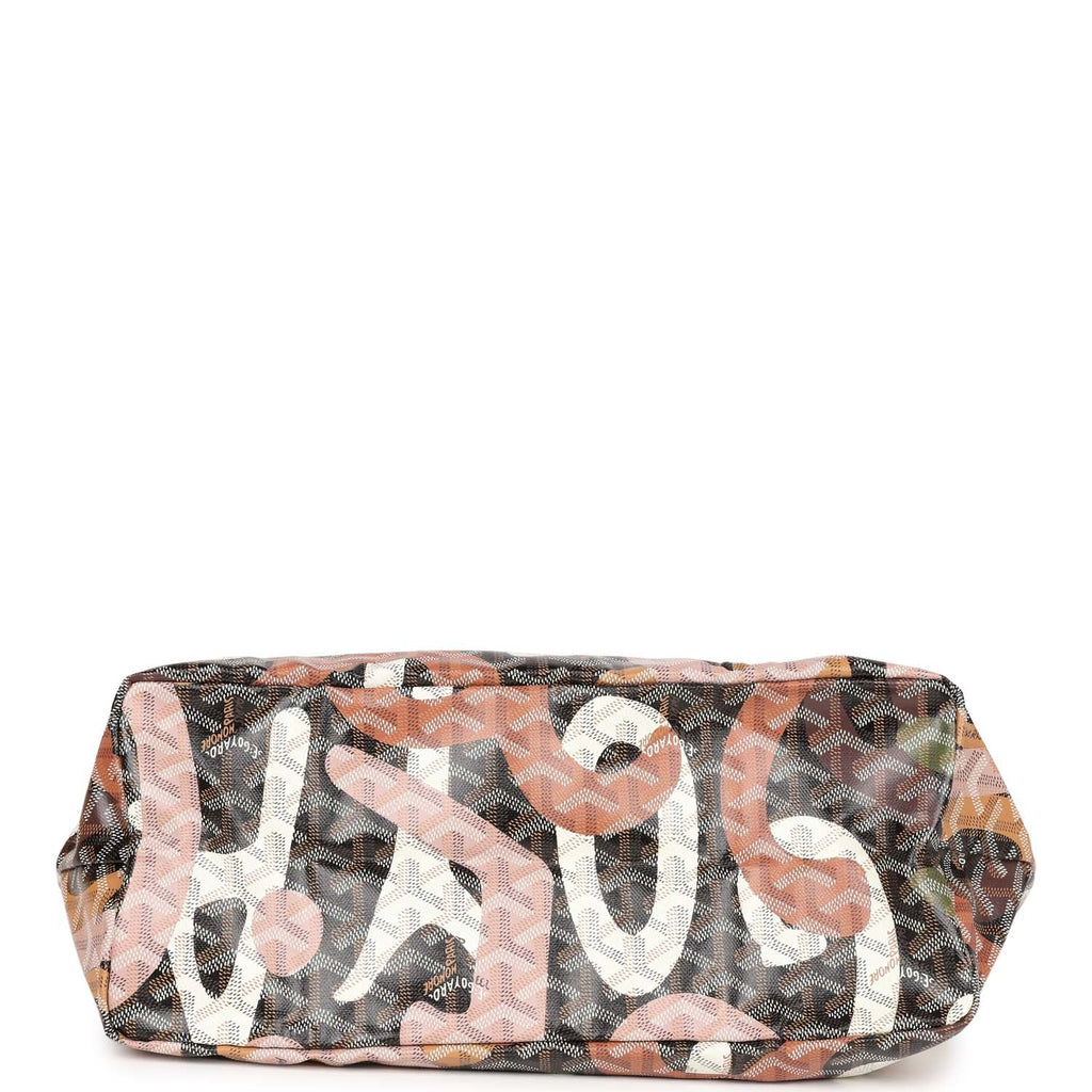 Goyard Saint Louis Lettres Camouflage PM Tote - Black / Pink