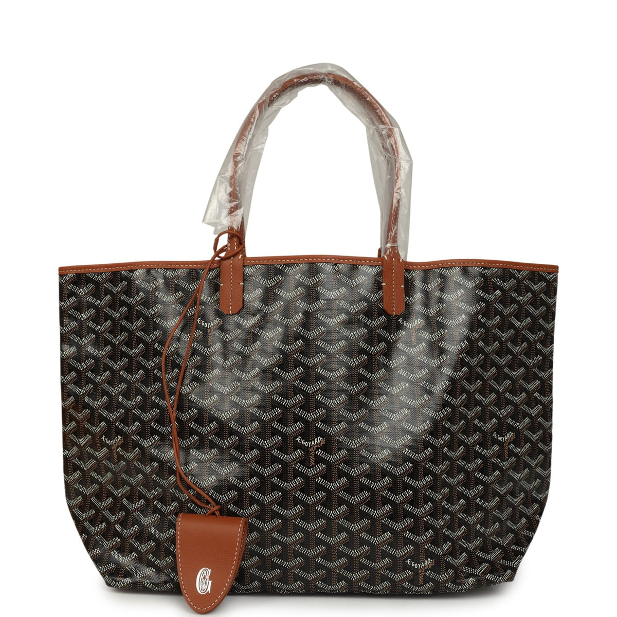 Goyard Saint Louis PM Tote - Black / Tan