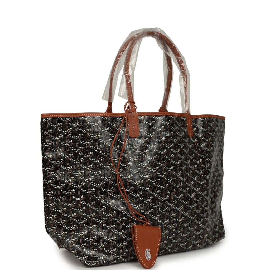 Goyard Saint Louis PM Tote - Black / Tan