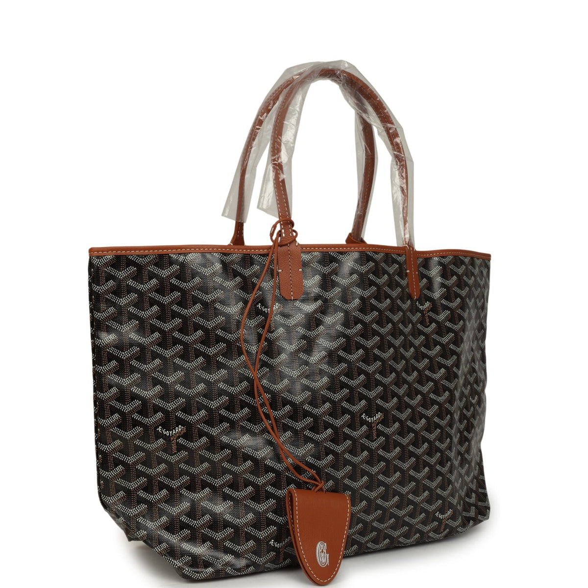 Goyard Saint Louis PM Tote - Black / Tan