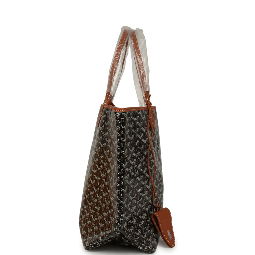 Goyard Saint Louis PM Tote - Black / Tan