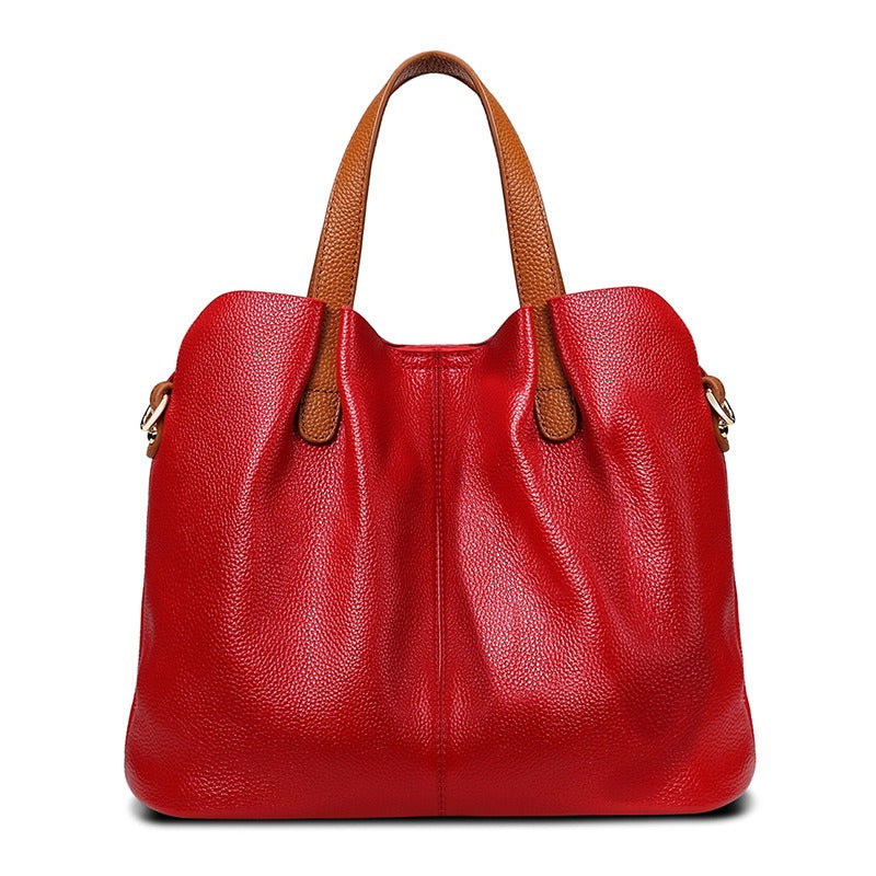 Alana | Sacs à main en cuir véritable Sac à main femme en cuir de vachette grain litchi
