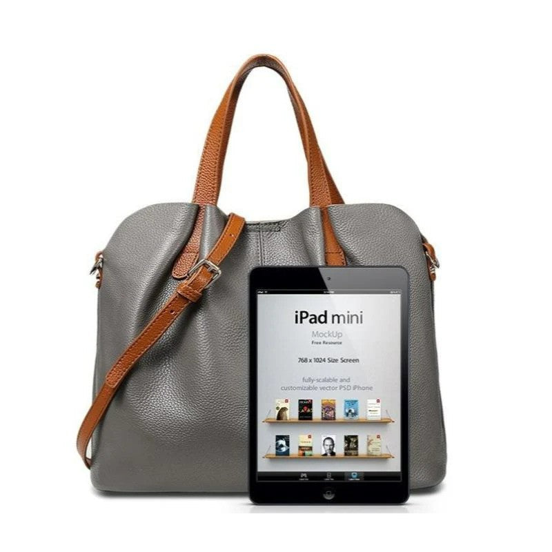 Alana | Sacs à main en cuir véritable Sac à main femme en cuir de vachette grain litchi