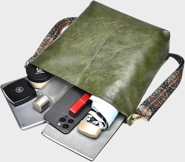 Demetra | Sac pour femme en similicuir PU léger vert