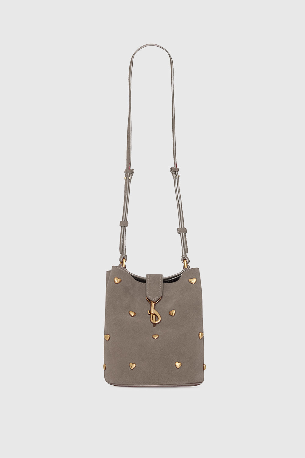 Rebecca Minkoff Small Heart Bucket - Nude