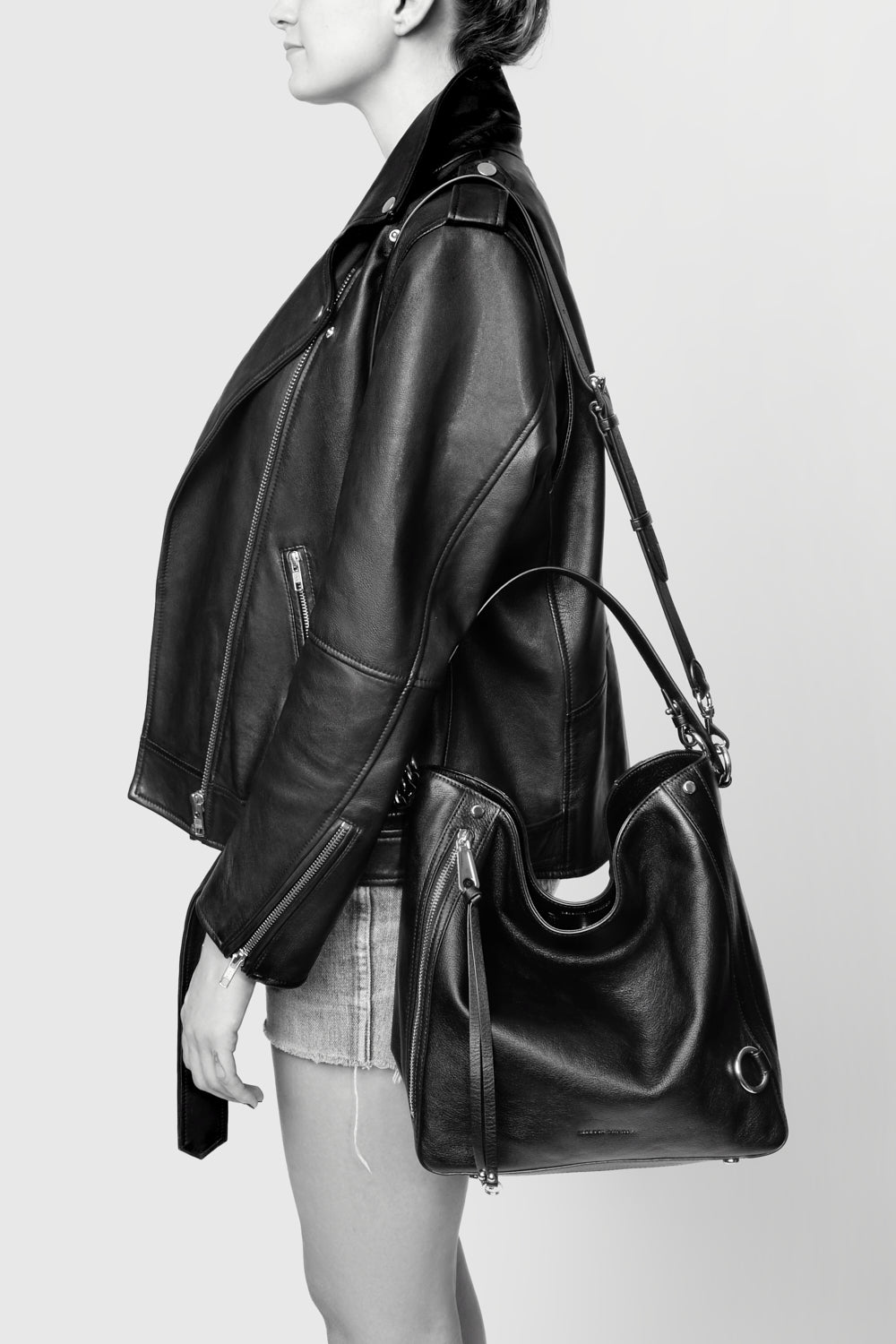 Rebecca Minkoff M.A.B. Hobo - Black / Black Shellac
