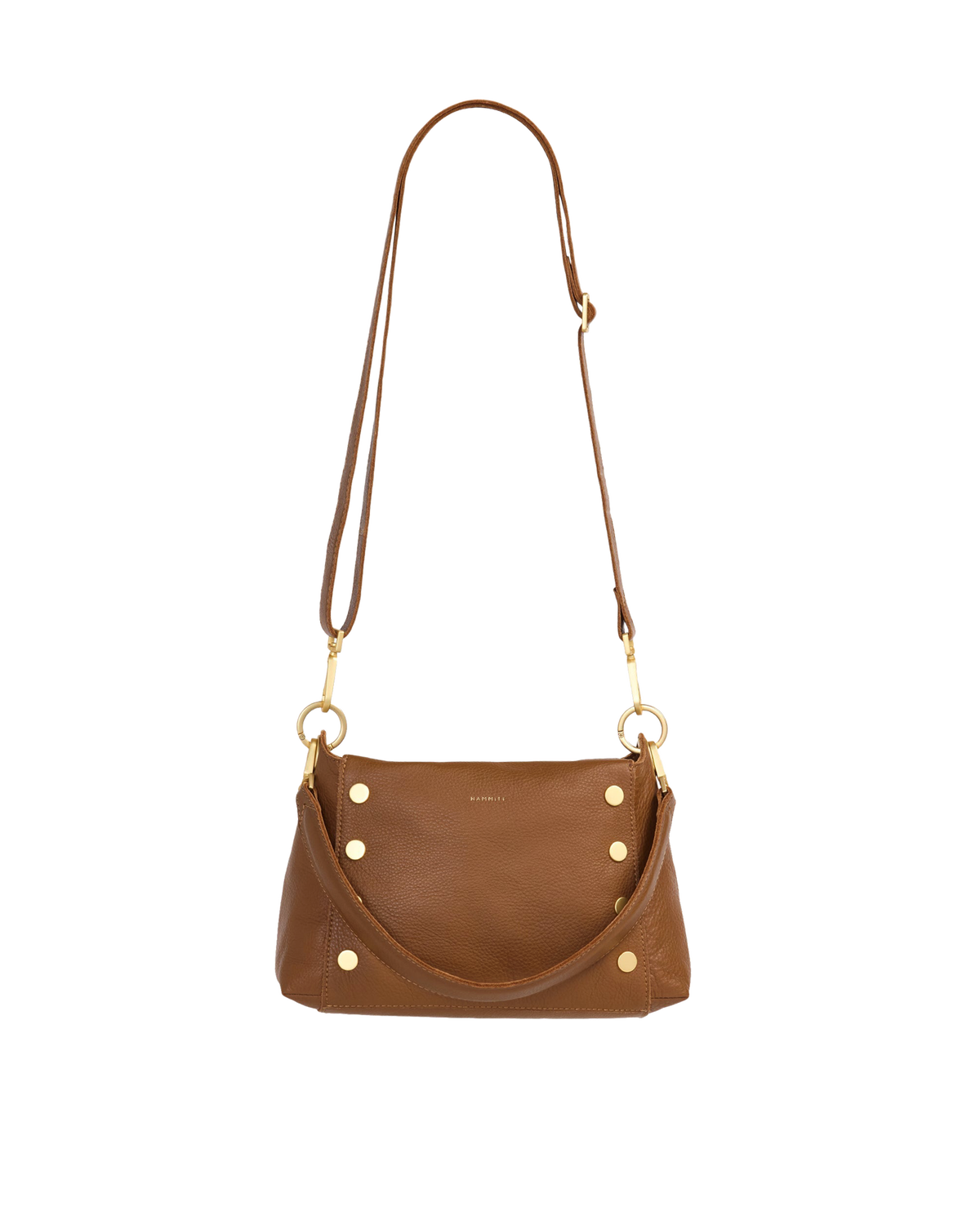 Hammitt Bryant Medium - Mahogany Pebble / Brushed Gold Red Zip