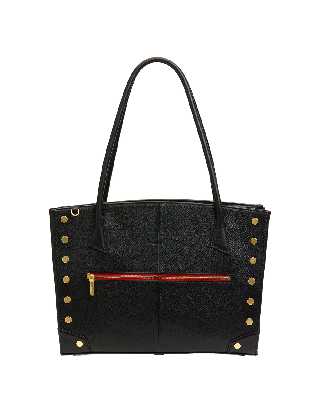 Hammitt Elle Work Carry - Black / Brushed Gold Red Zip