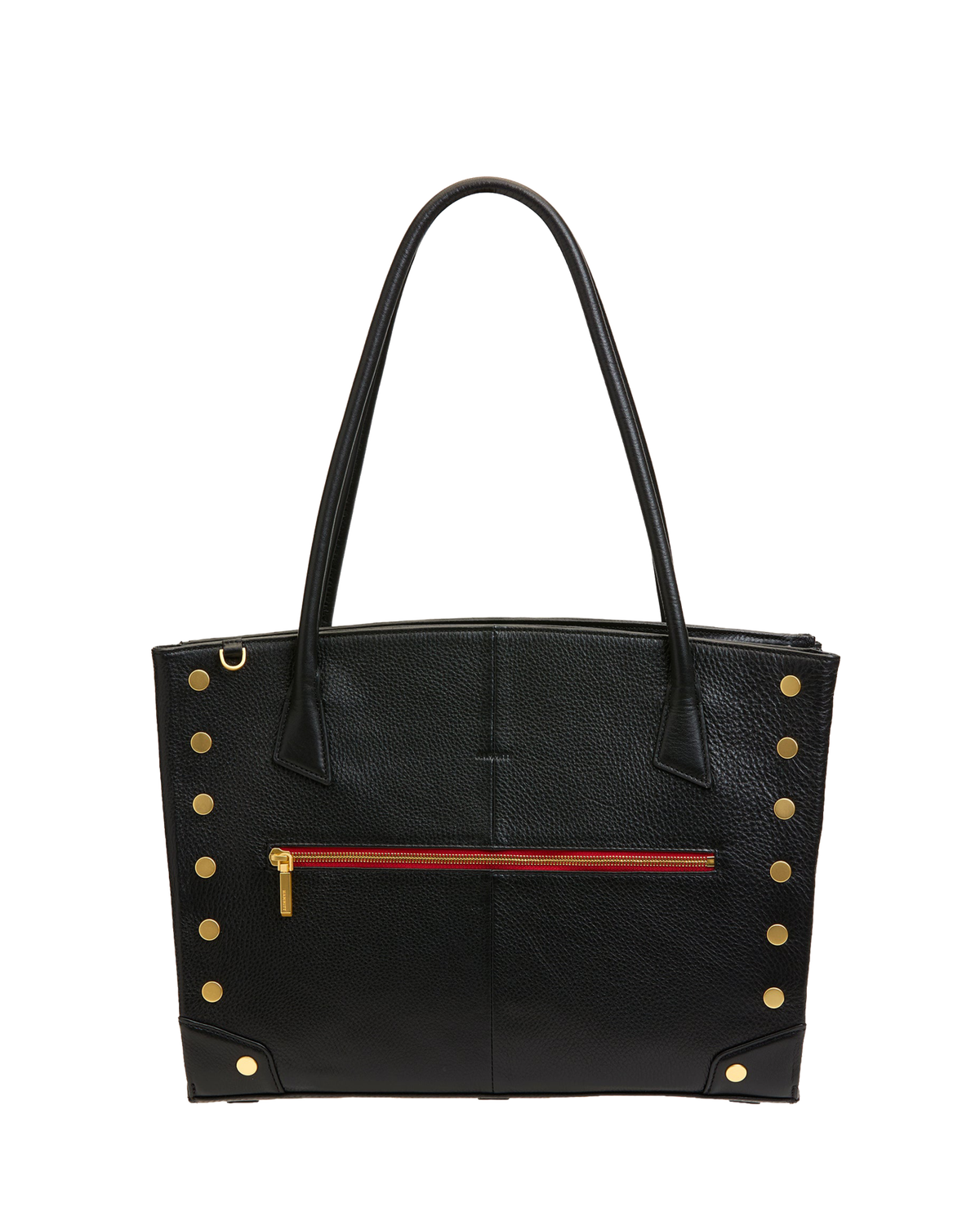 Hammitt Elle Work Carry - Black / Brushed Gold Red Zip