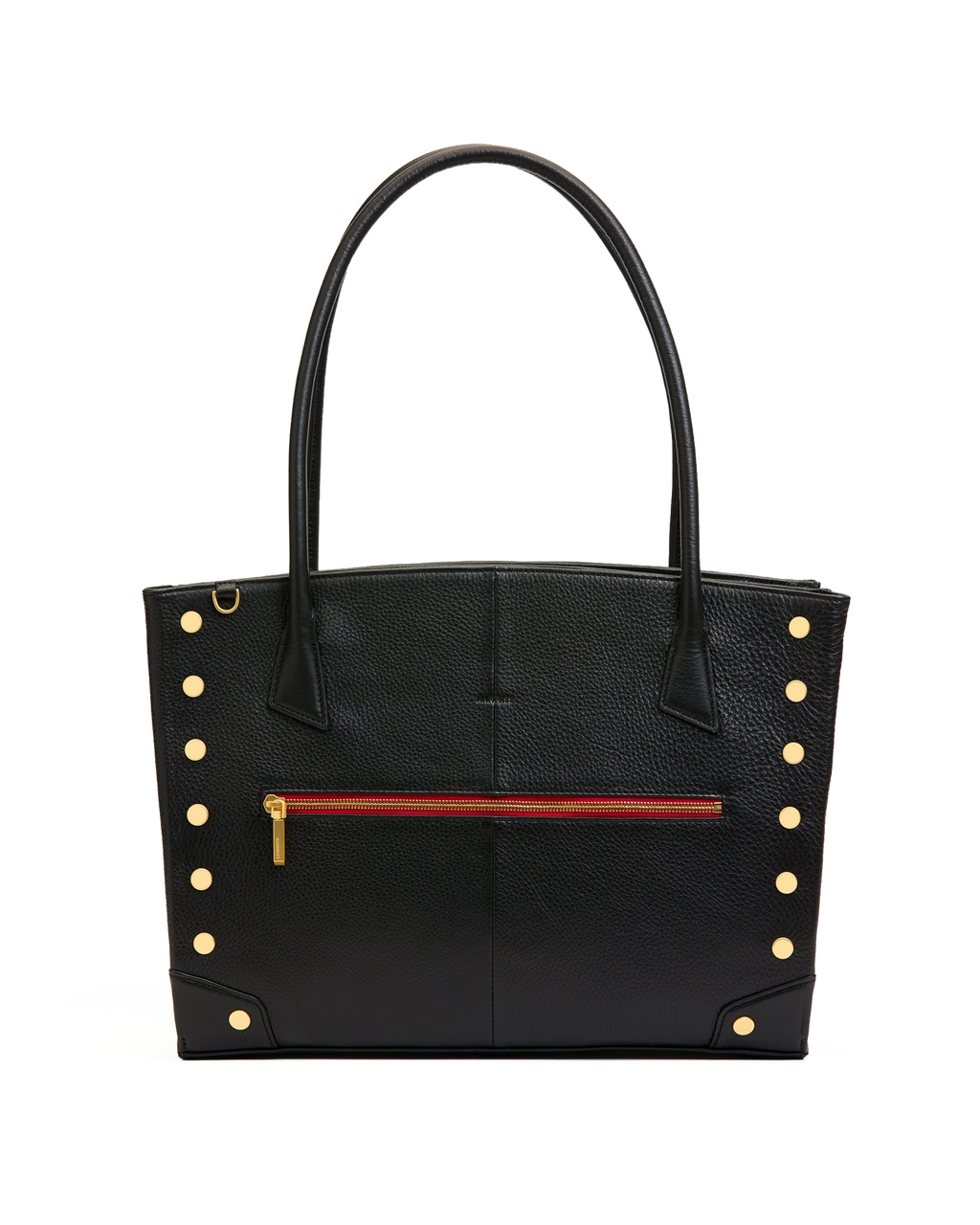 Hammitt Elle Work Carry - Black / Brushed Gold Red Zip