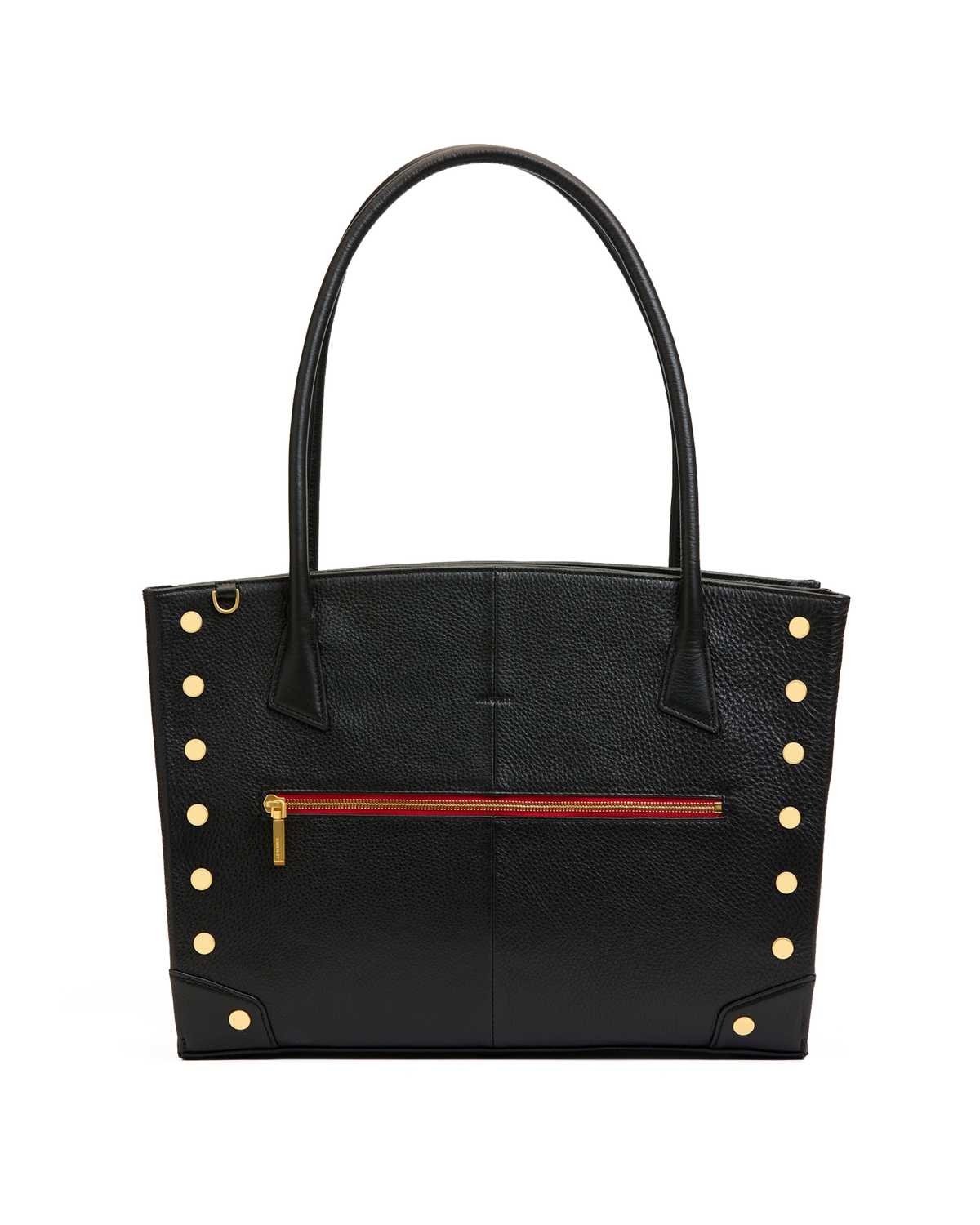 Hammitt Elle Work Carry - Black / Brushed Gold Red Zip