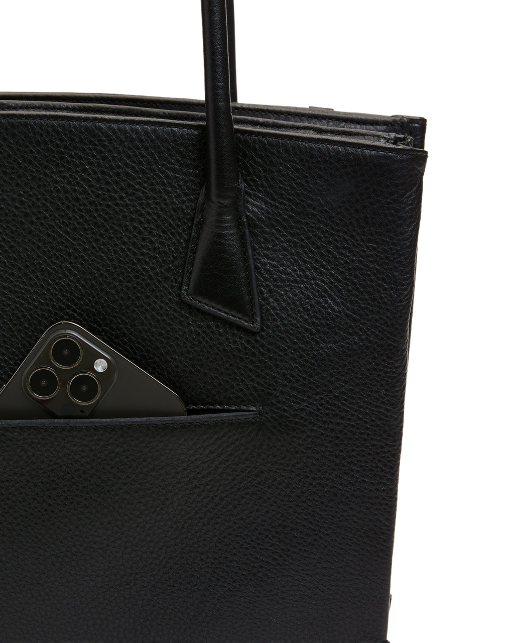 Hammitt Elle Work Carry - Black / Brushed Gold Red Zip