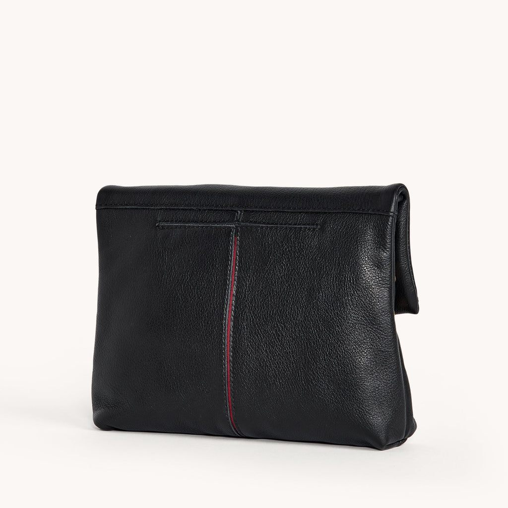 Hammitt VIP Medium - Black / Brushed Gold Red Zip