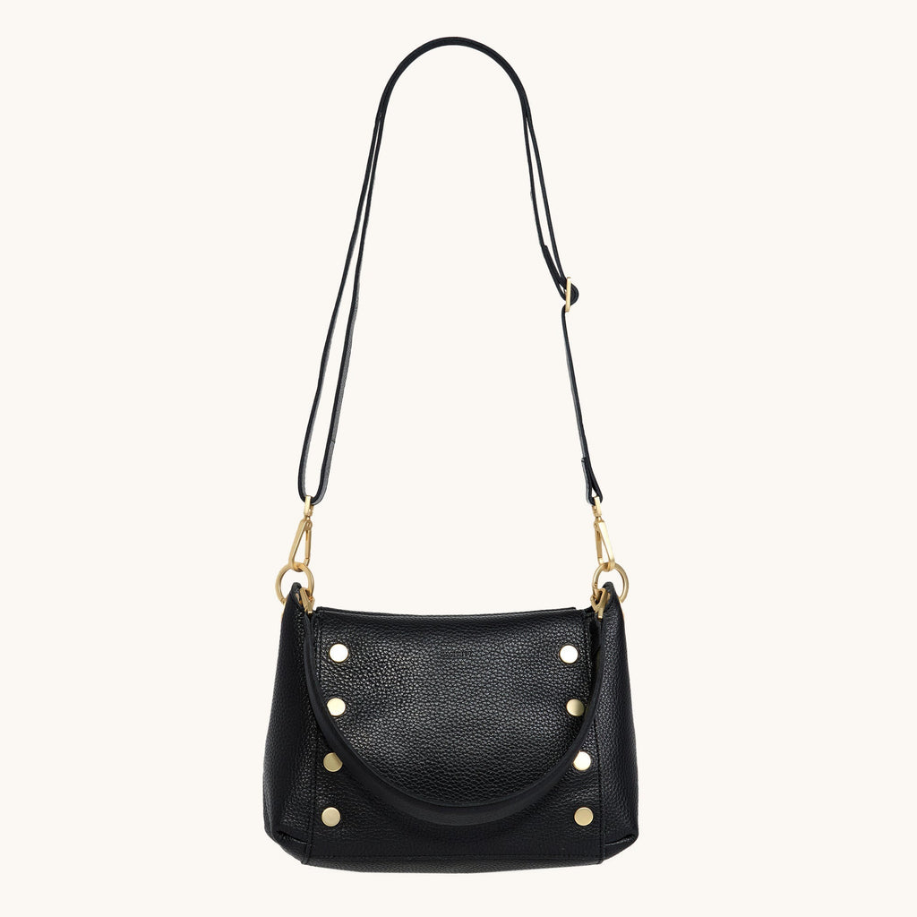 Hammitt Bryant Medium - Black / Brushed Gold Red Zip